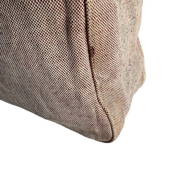 AuthenticāPrada Canvas Tote w/Beige & Red Tint w Logo Handbag - Picture 12 of 15